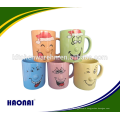 300ml ceramic funny face mugs